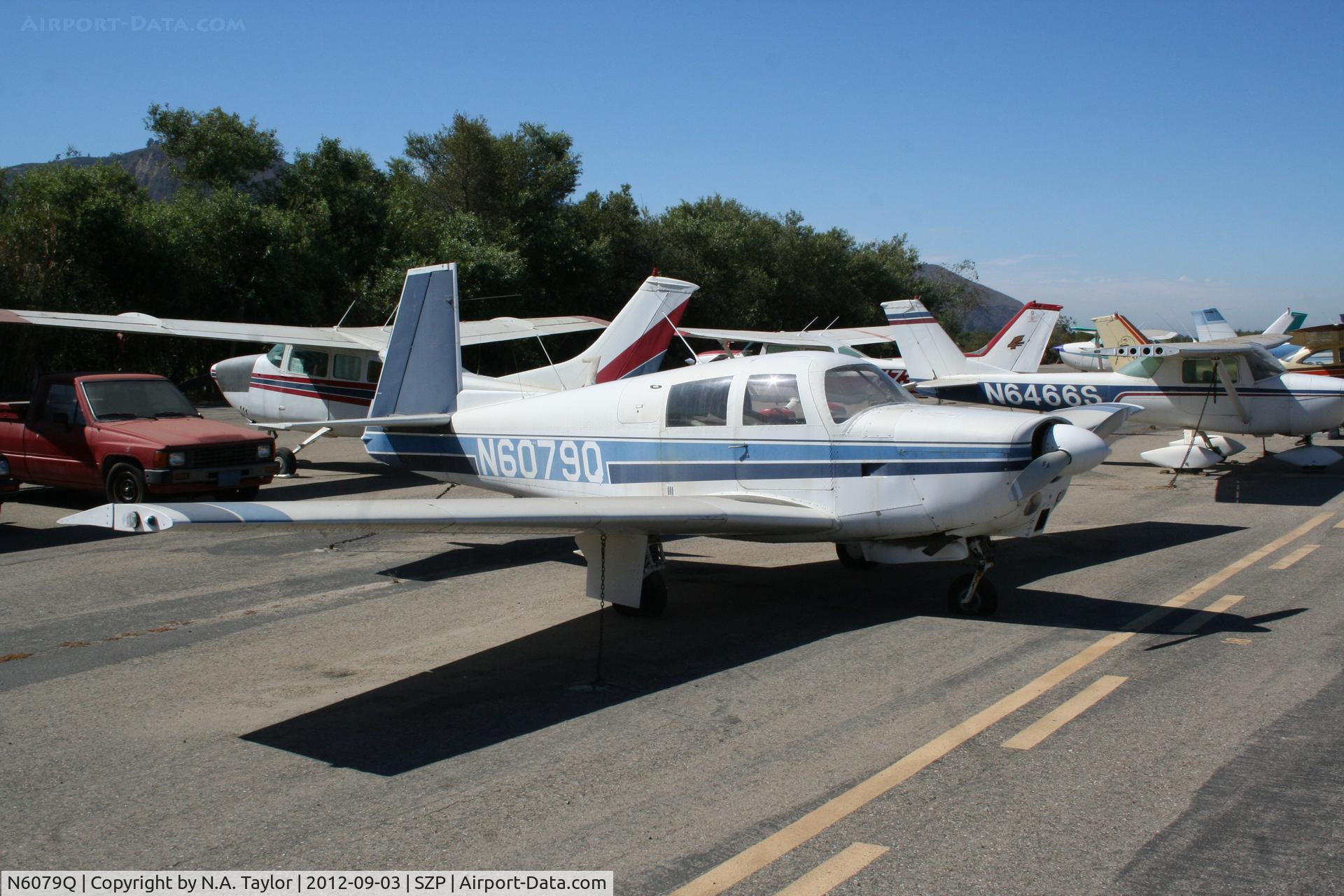 N6079Q, 1965 Mooney M20C Ranger C/N 3255, Sitting at Santa Paula