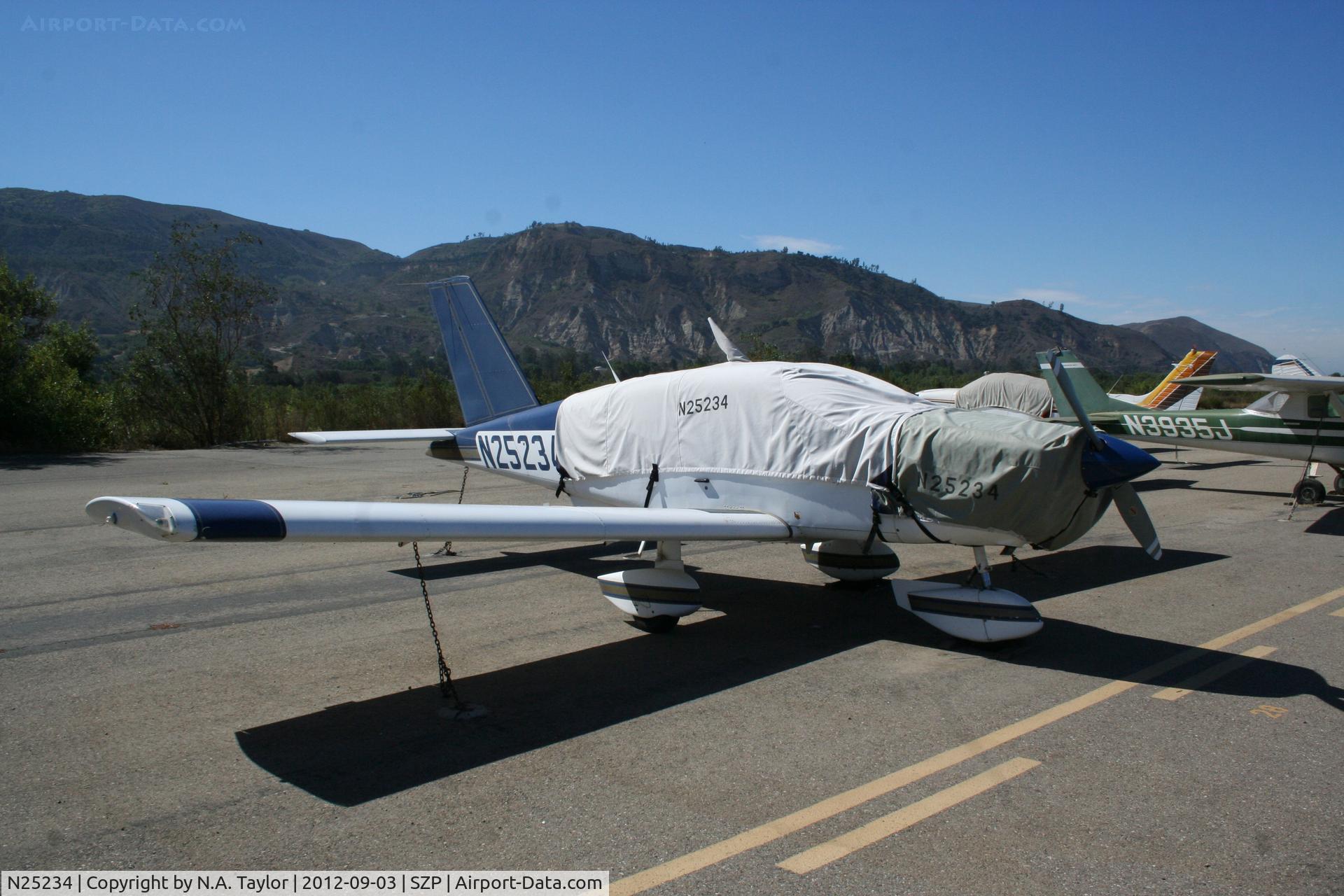N25234, Socata TB-10 Tobago C/N 978, Sitting at Santa Paula