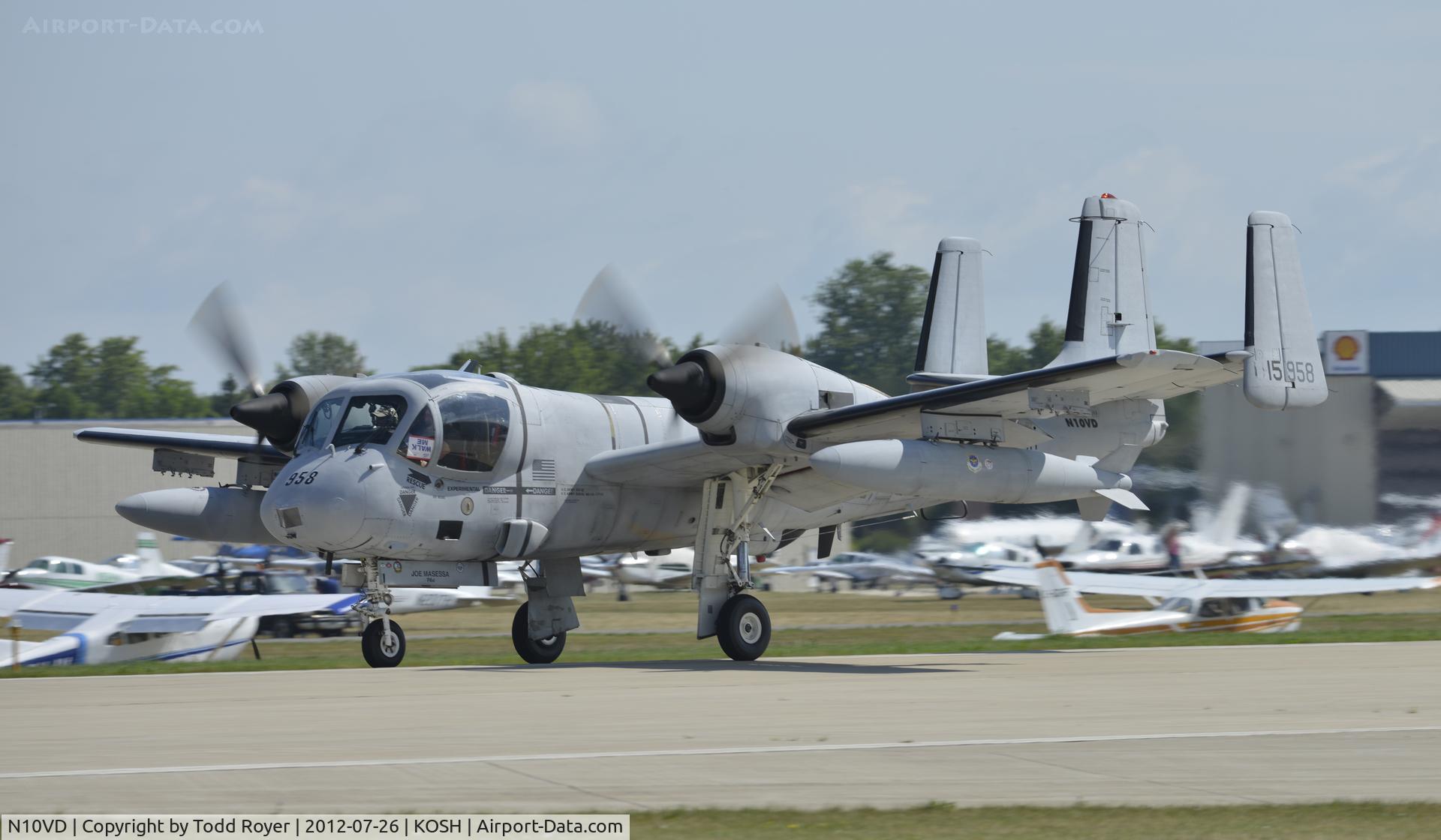 N10VD, 1968 Grumman OV-1D Mohawk C/N 162C, Airventure 2012