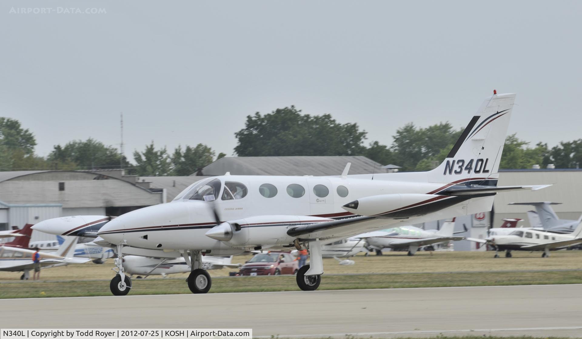 N340L, 1978 Cessna 340A C/N 340A0518, Airventure 2012