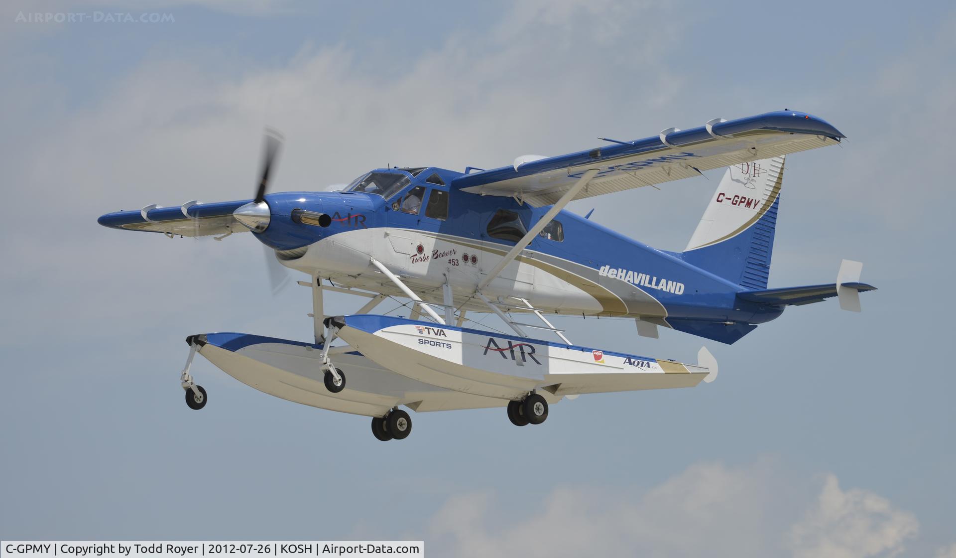 C-GPMY, 1967 De Havilland Canada DHC-2 Turbo Beaver Mk.3 C/N 1685TB53, Departing Airventure 2012