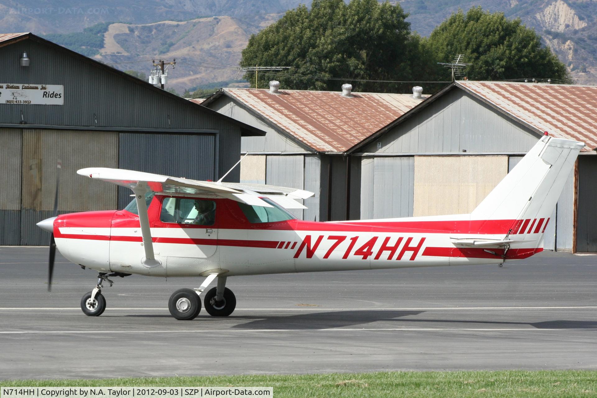 N714HH, 1977 Cessna 150M C/N 15079185, Taxiing