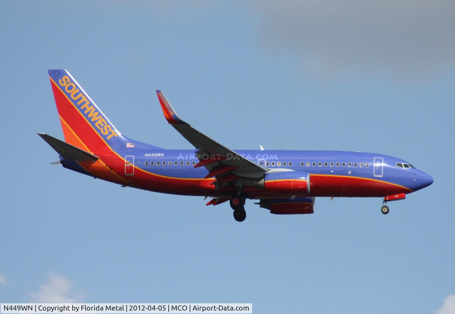 N449WN, 2003 Boeing 737-7H4 C/N 32469, Southwest 737