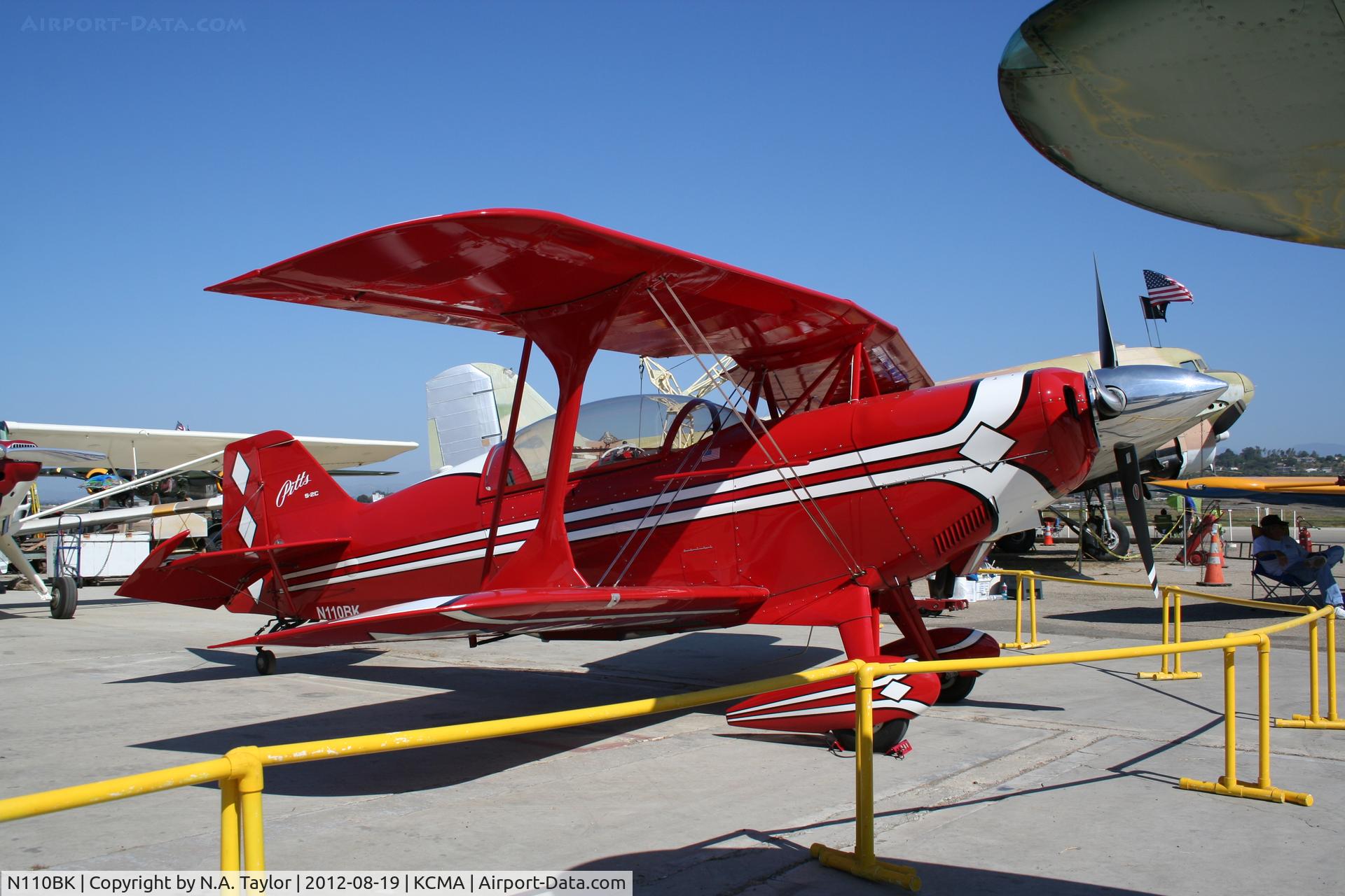 N110BK, 2007 Aviat Pitts S-2C Special C/N 6077, Camarillo Airshow 2012