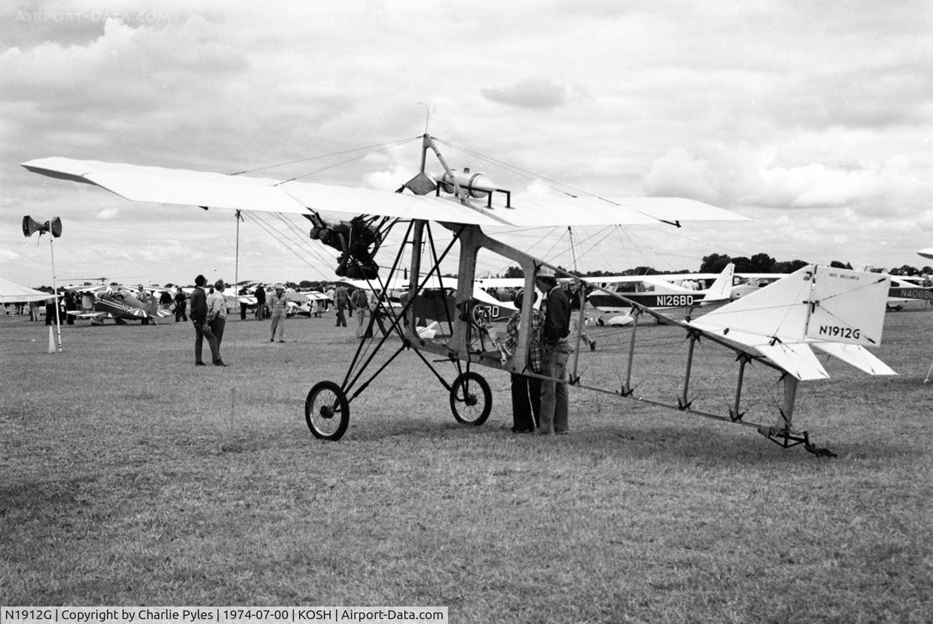 N1912G, Bellanca 1912 Replica C/N 1, Replica 1912 Bellanca at Oshkosh in 1974