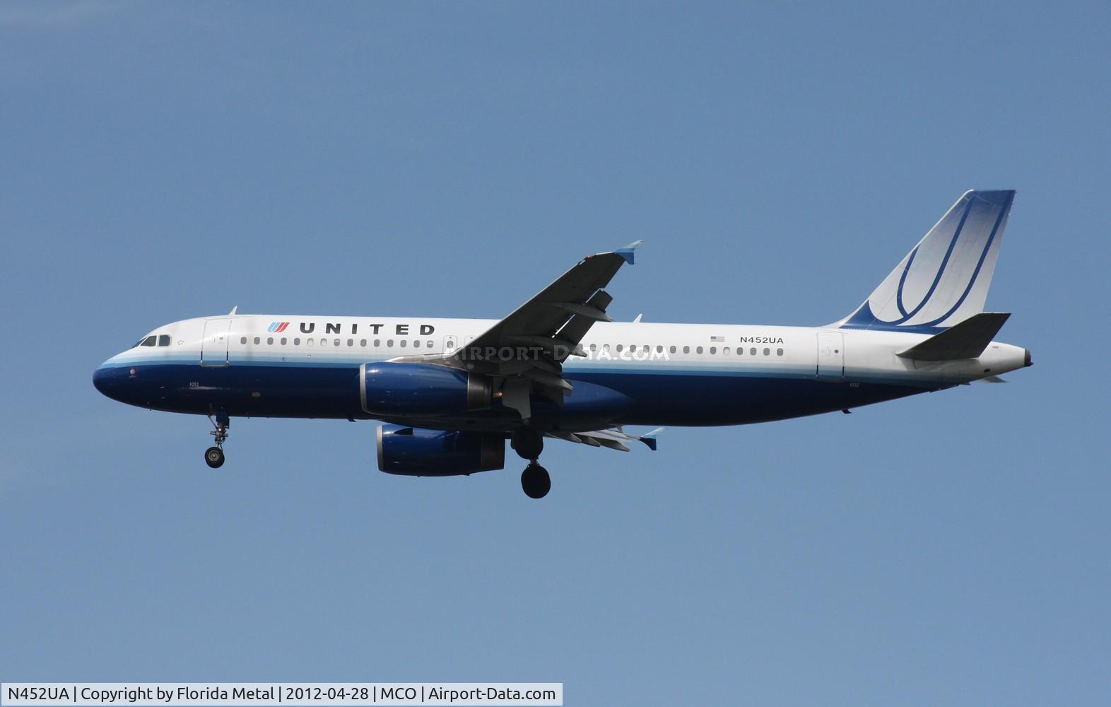 N452UA, 1999 Airbus A320-232 C/N 0955, United A320