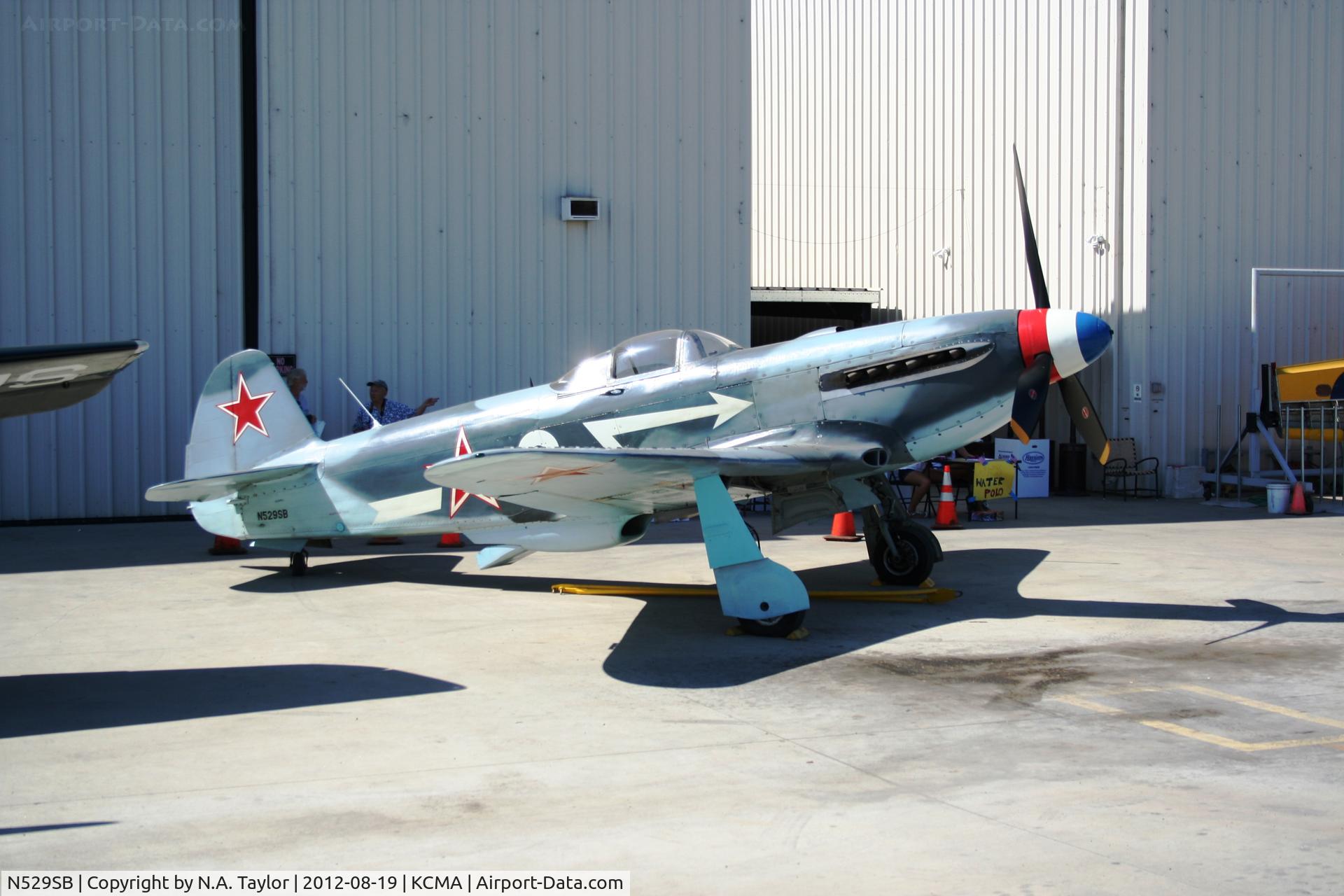 N529SB, 1945 Yakovlev Yak-3M C/N 0470104, Camarillo Airshow 2012