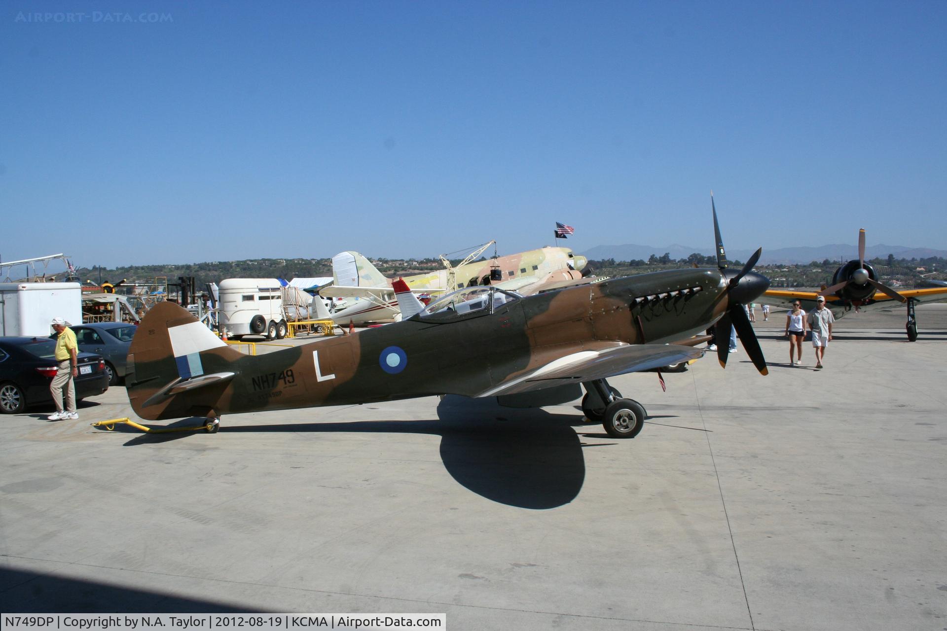 N749DP, 1945 Supermarine Spitfire XIV C/N 6S/583887, Camarillo Airshow 2012