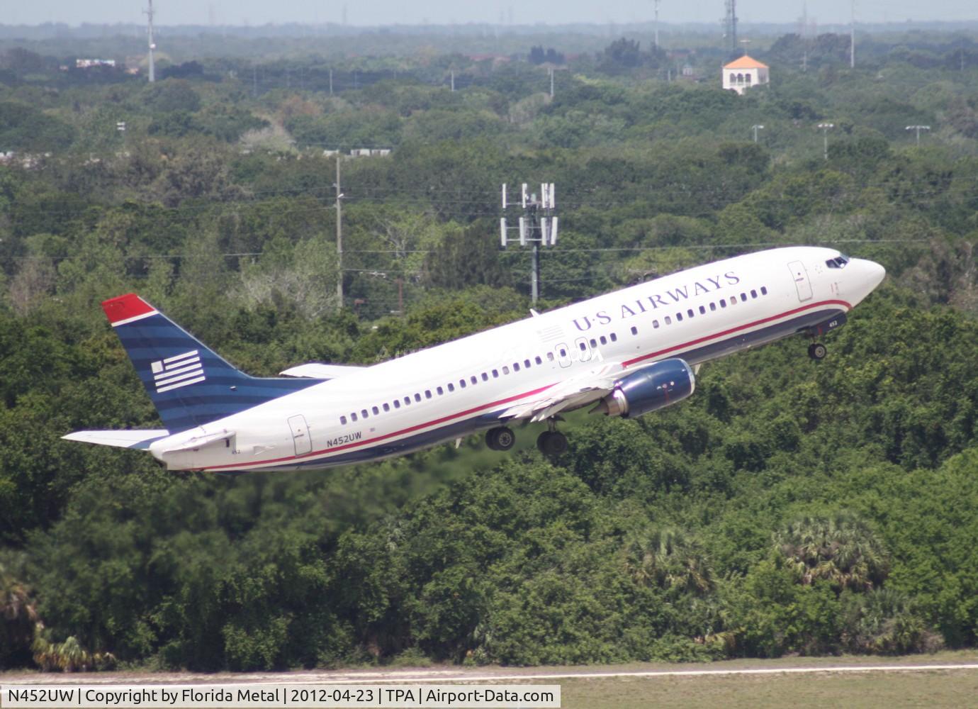 N452UW, 1991 Boeing 737-4B7 C/N 24979, US Airways 737-400