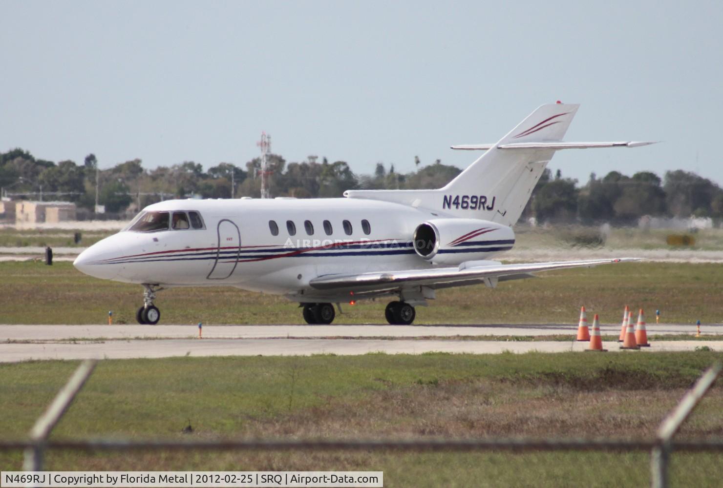 N469RJ, 1986 British Aerospace BAe.125 Series 800A C/N 258067, BAW HS 800A