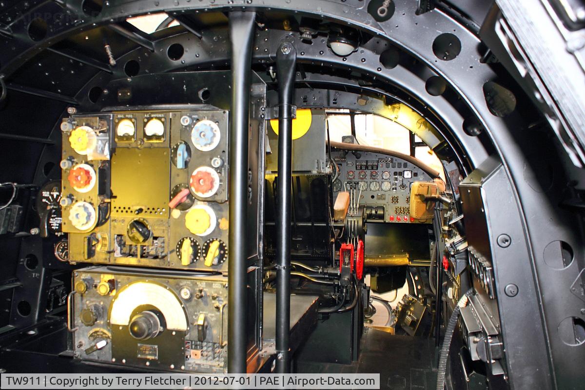 TW911, 1946 Avro Lancaster B.1 C/N TW911, View inside 1946 Avro Lancaster B.1, c/n: TW911