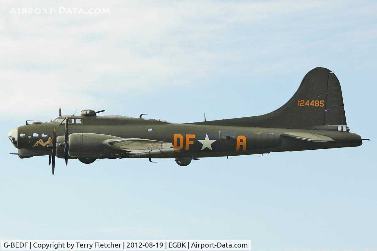 G-BEDF, 1944 Boeing B-17G Flying Fortress C/N 8693, 1944 Boeing B-17G, c/n: 44-85784 at 2012 Sywell Airshow