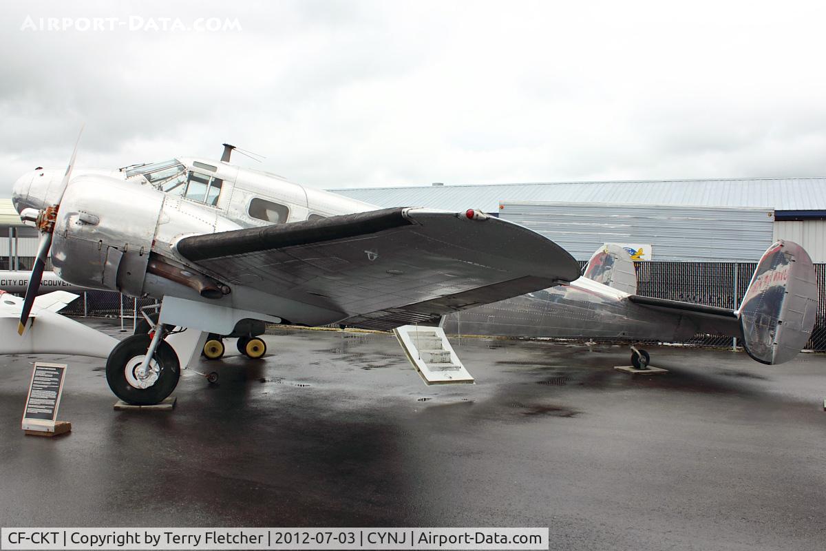 CF-CKT, 1952 Beech Expeditor 3NM C/N CA-190, CF-CKT (RCAF2307), 1952 Beech 3NM, c/n: CA-190 at Langley BC Museum