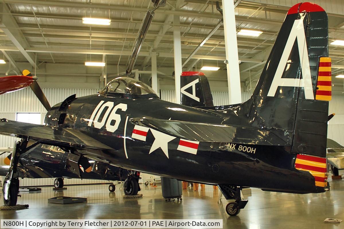 N800H, 1949 Grumman F8F-2 (G58) Bearcat C/N D.1126, 1949 Grumman F8F-2, c/n: 121752