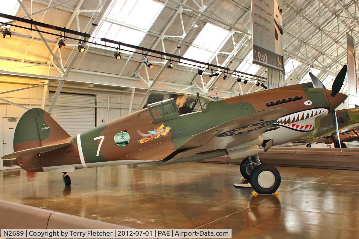 N2689, 1941 Curtiss P-40C Warhawk C/N 16166, 1941 Curtiss Wright P-40C, c/n: 194 with Paul Allen Warbirds