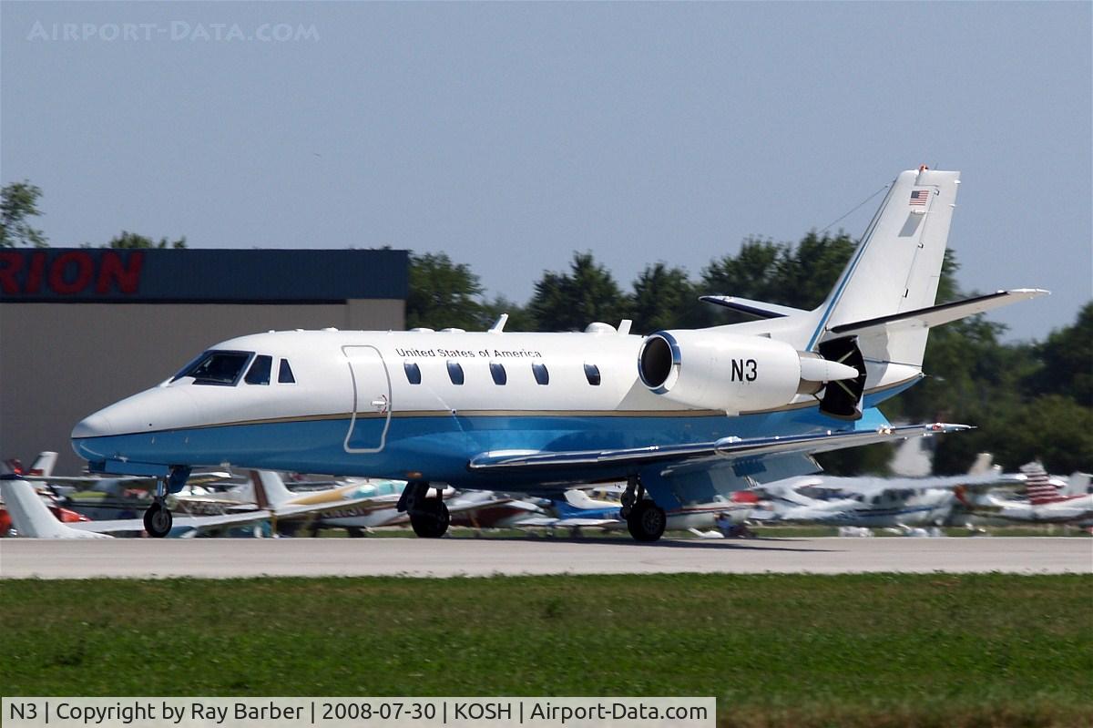 N3, 2003 Cessna 560XL Citation Excel C/N 560-5341, Cessna Citation Excel [560-5341] ( Federal Aviation Administration) Oshkosh - Wittman Regional~N 30/07/2008