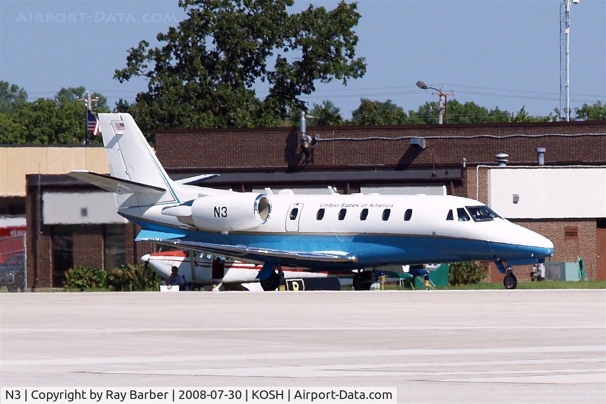 N3, 2003 Cessna 560XL Citation Excel C/N 560-5341, Cessna Citation Excel [560-5341] ( Federal Aviation Administration) Oshkosh - Wittman Regional~N 30/07/2008