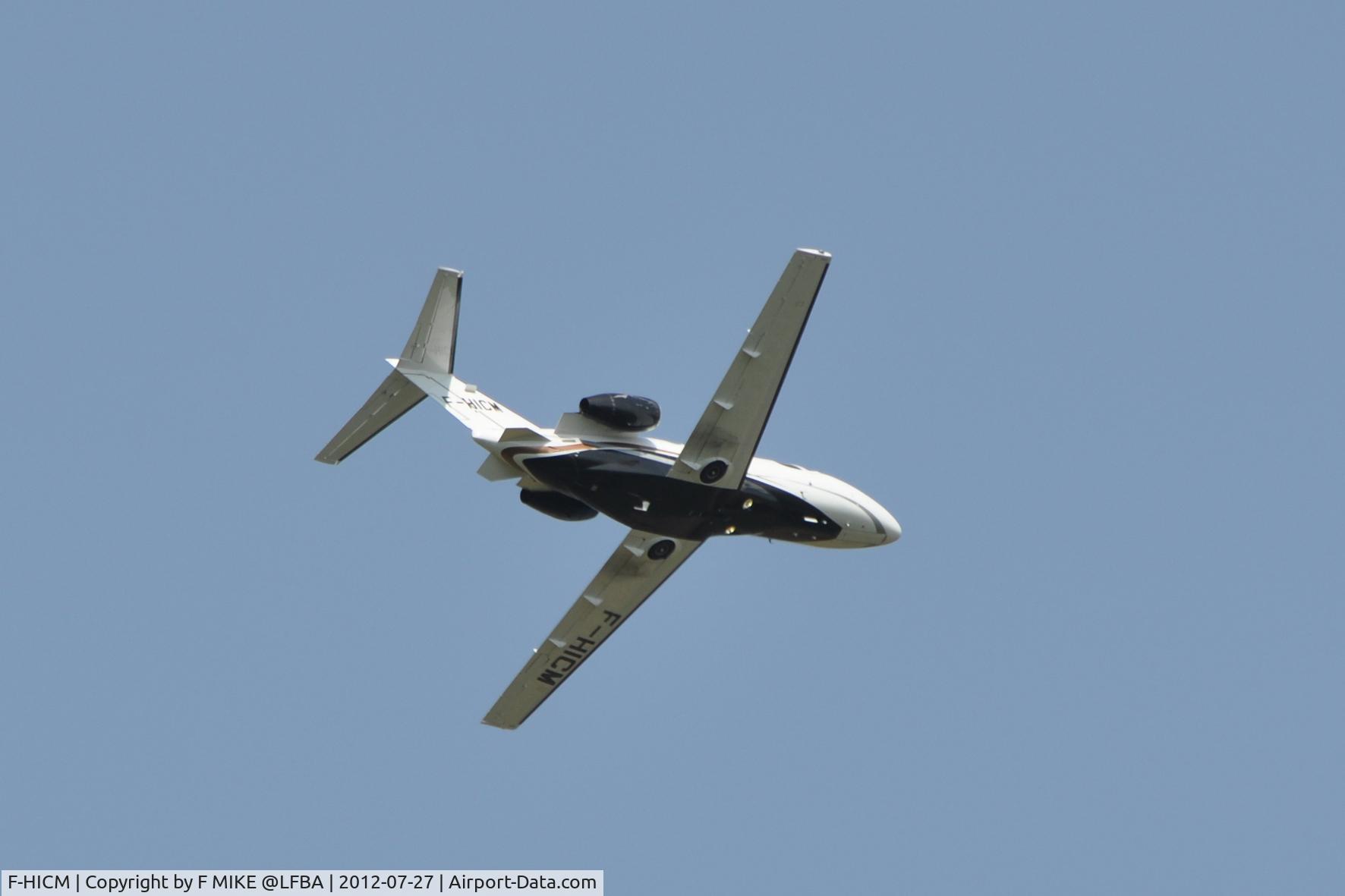 F-HICM, 2011 Cessna 510 Citation Mustang Citation Mustang C/N 510-0388, take off from LFBA