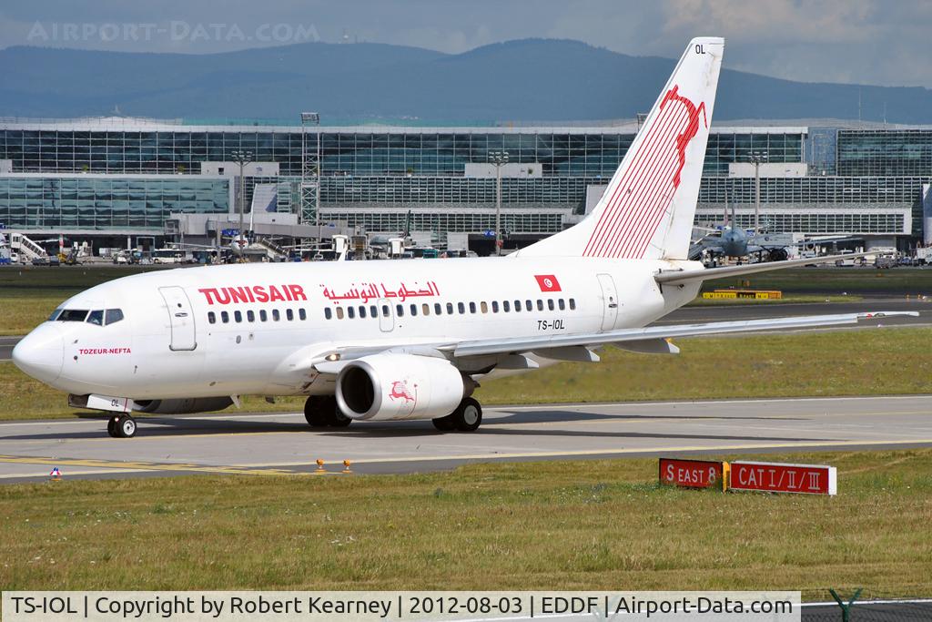 TS-IOL, 1999 Boeing 737-6H3 C/N 29497, Taxiing around for departure