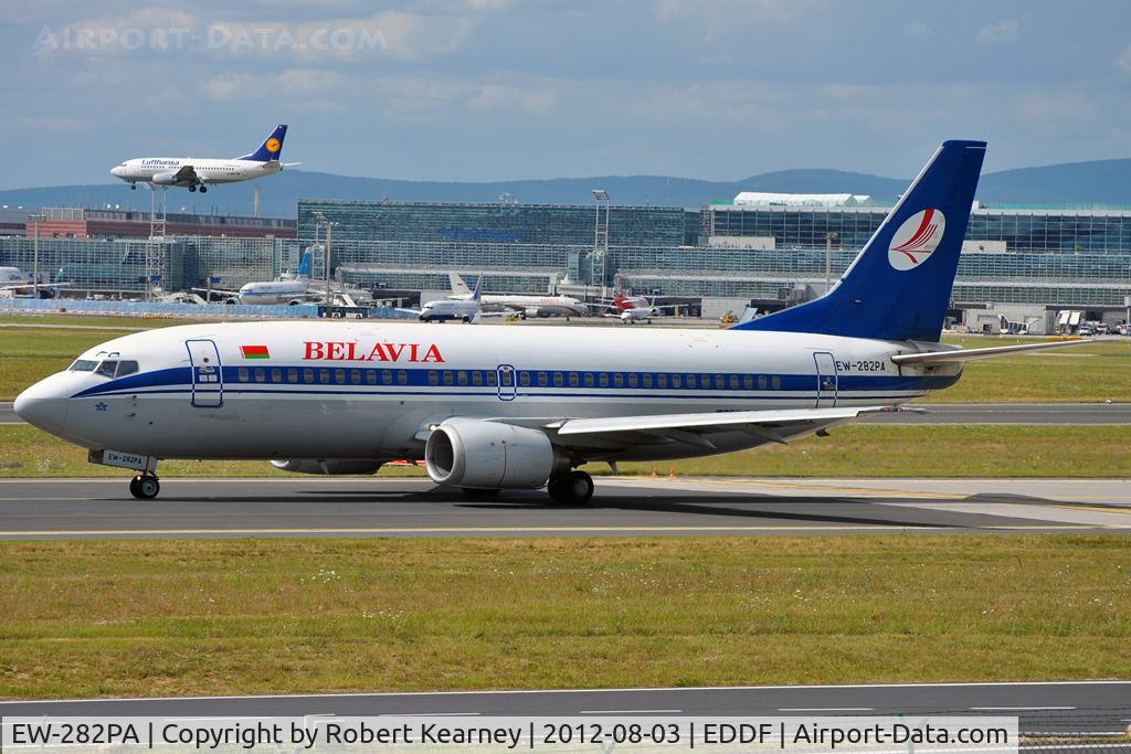 EW-282PA, 1995 Boeing 737-3Q8 C/N 26321, Taxiing around for departure