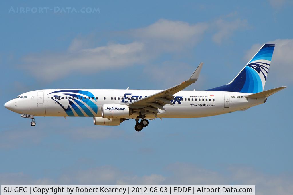 SU-GEC, 2012 Boeing 737-866 C/N 40801, On finals for r/w 25L