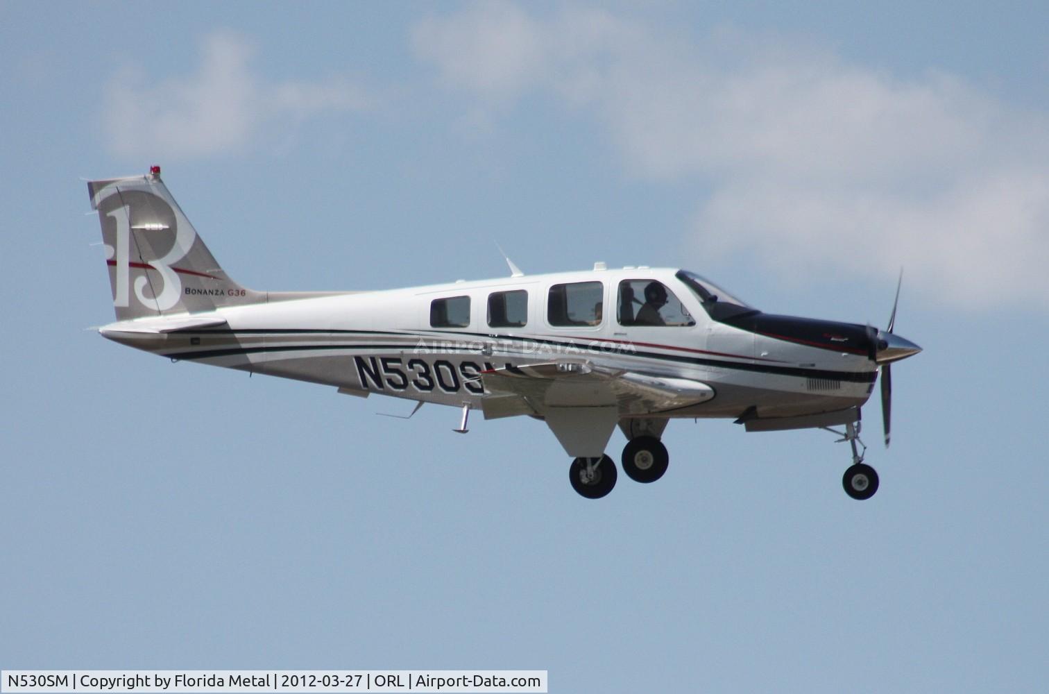 N530SM, Hawker Beechcraft Corp G36 Bonanza C/N E-3968, Beech G36