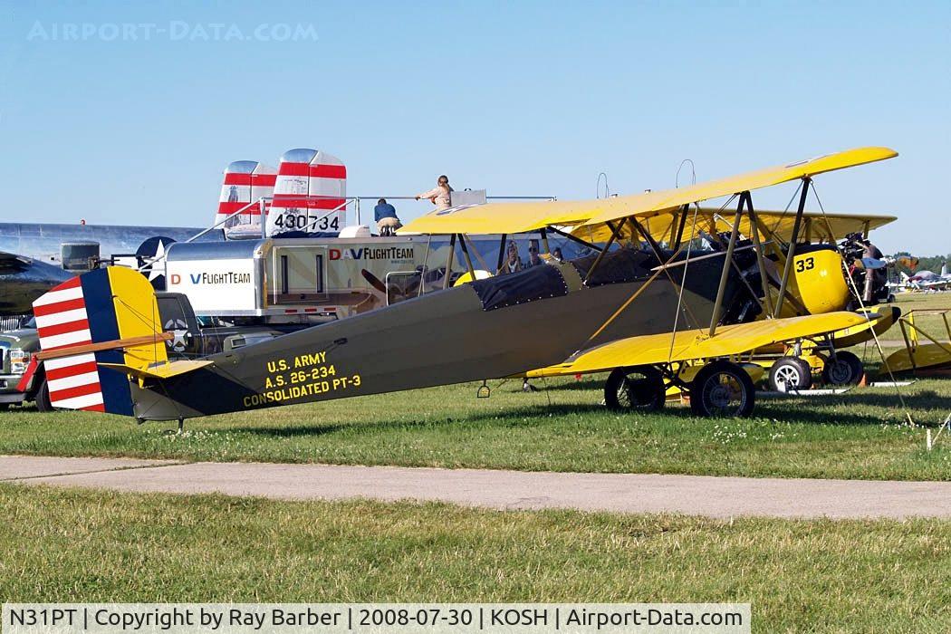 N31PT, 1998 Consolidated PT-3 Replica C/N 1, Consolidated PT-1 Trusty [127] (EAA Foundation Museum) Oshkosh - Wittman Regional~N 30/07/2008