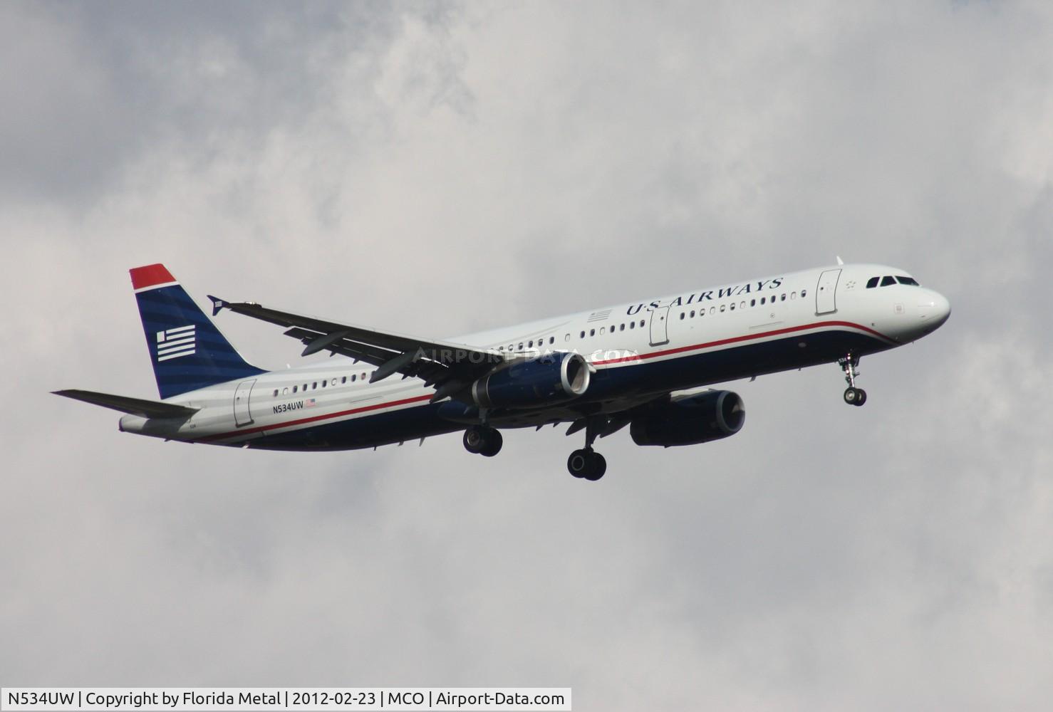 N534UW, 2009 Airbus A321-231 C/N 3989, US Airways A321