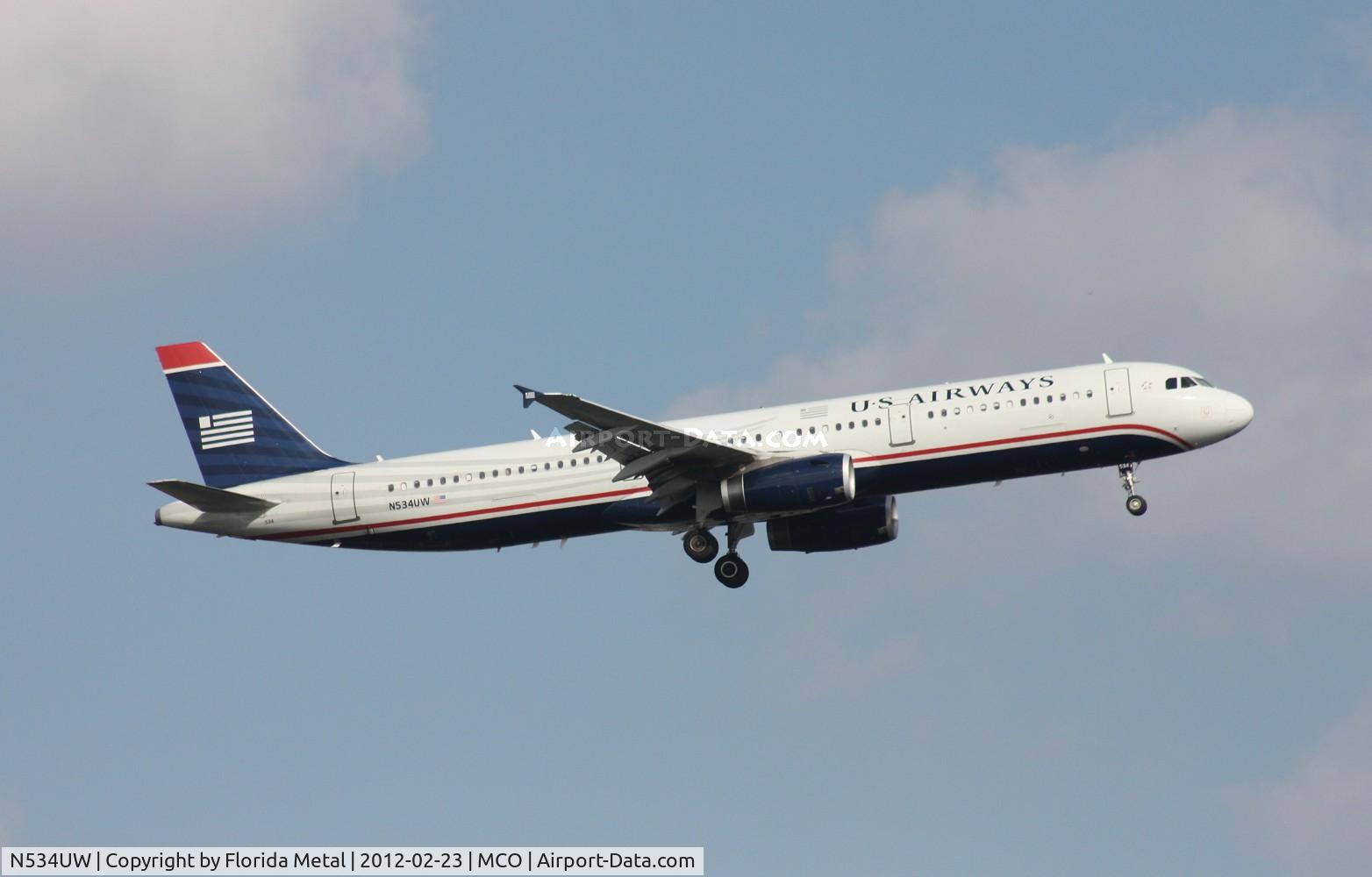 N534UW, 2009 Airbus A321-231 C/N 3989, US Airways A321