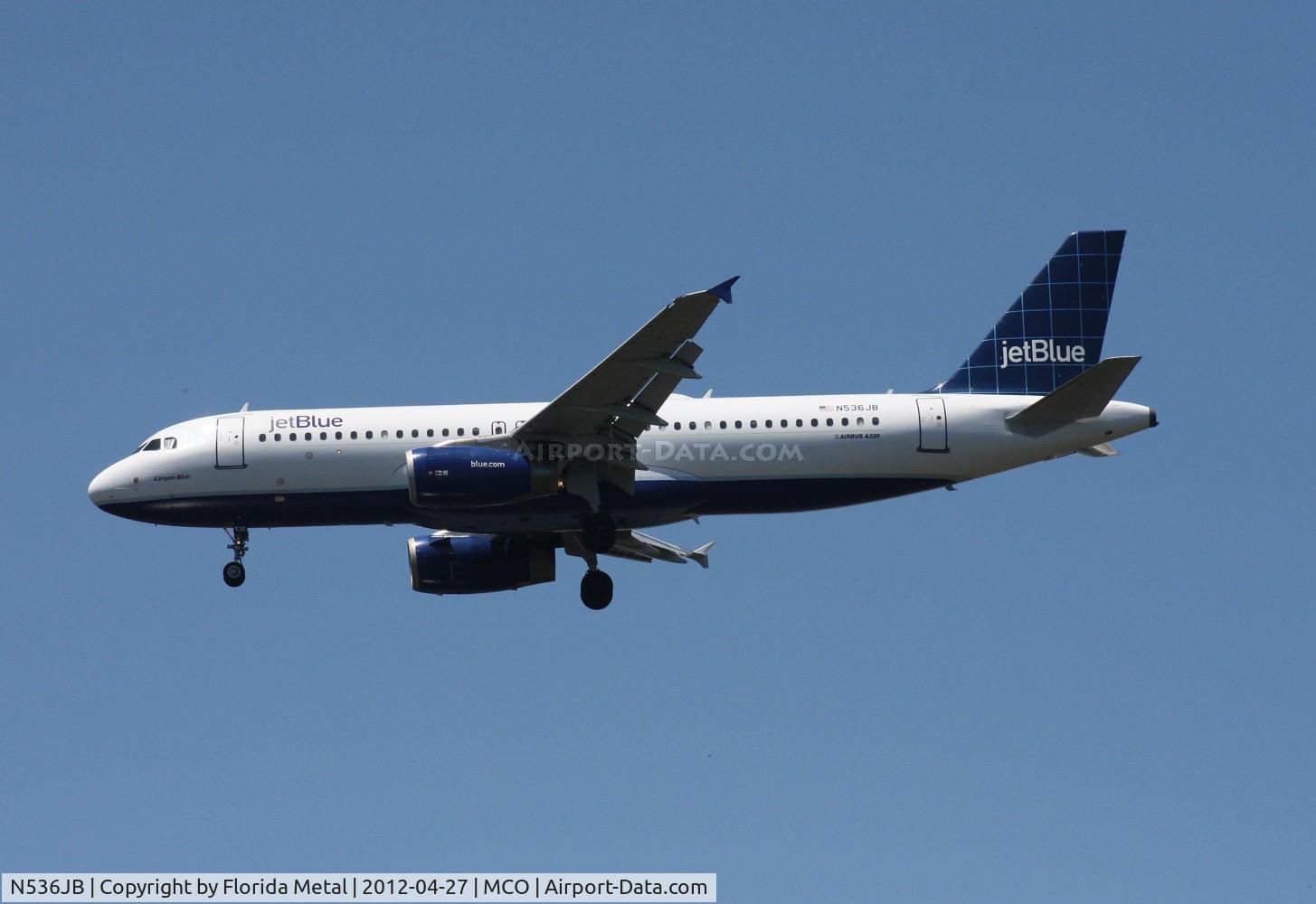 N536JB, 2002 Airbus A320-232 C/N 1784, Jet Blue A320