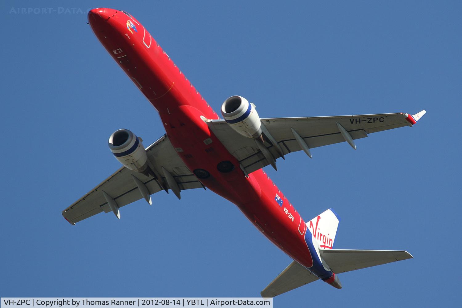 VH-ZPC, 2008 Embraer 190AR (ERJ-190-100IGW) C/N 19000170, Virgin Australia Embraer 190