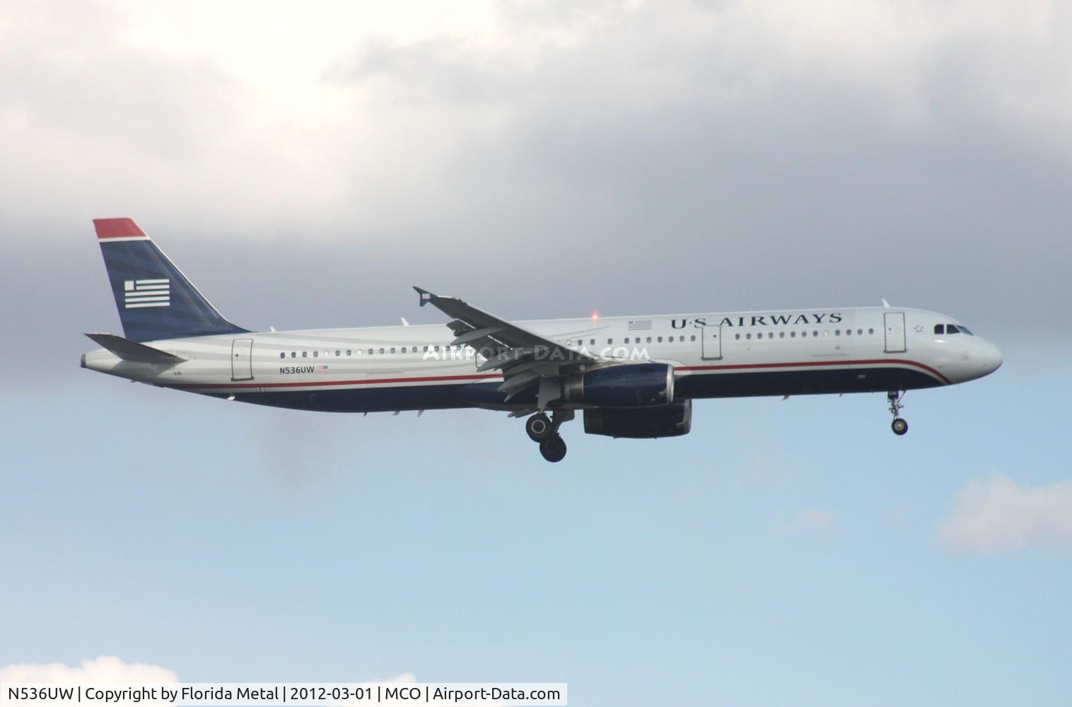 N536UW, 2009 Airbus A321-231 C/N 4025, US Airways A321