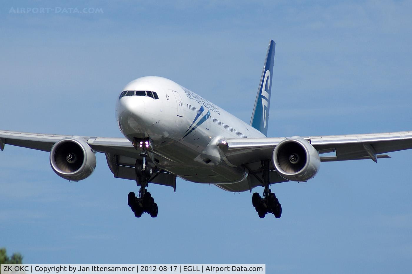 ZK-OKC, 2006 Boeing 777-219/ER C/N 34377, ZK-OKC @ EGLL