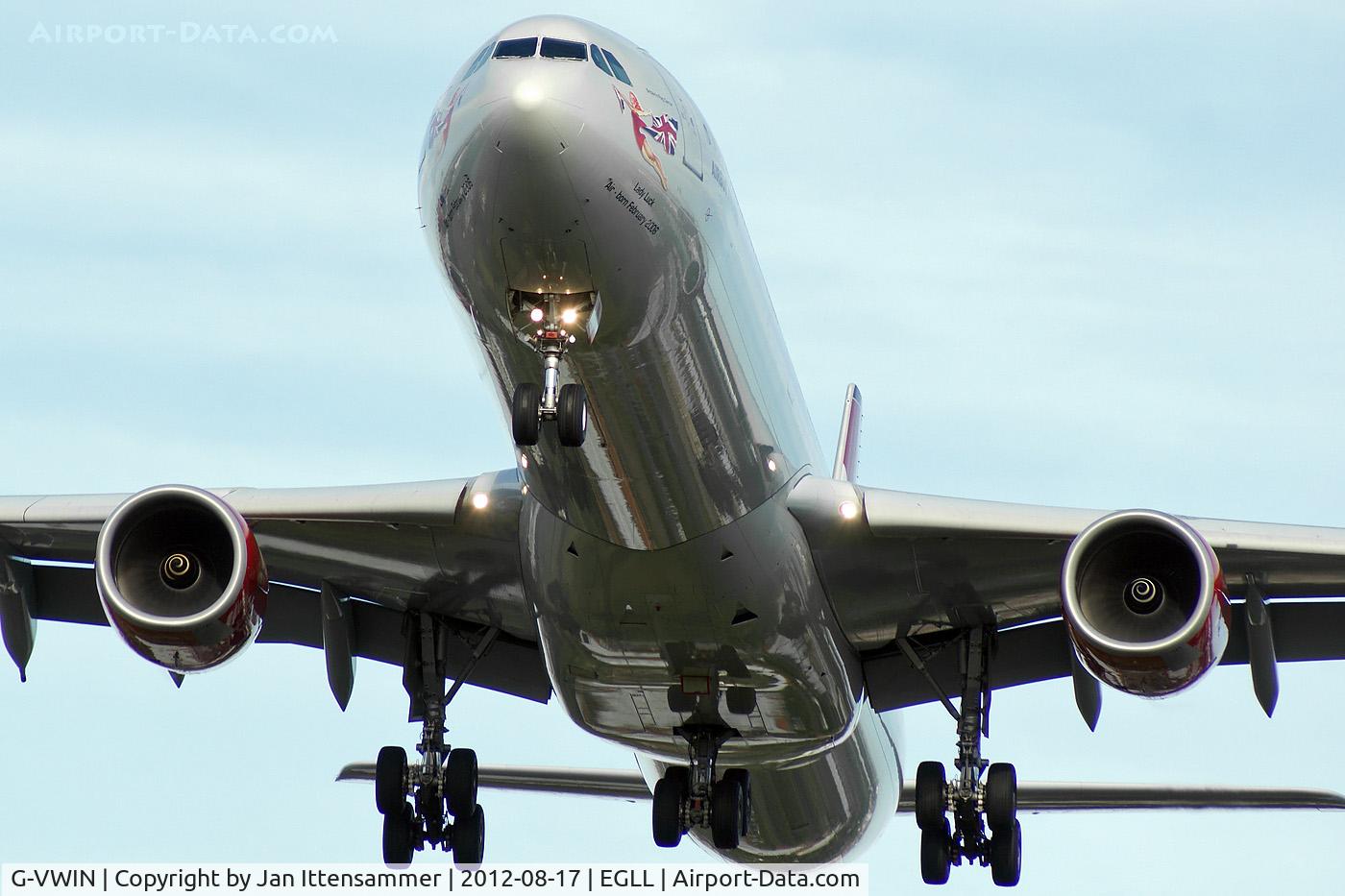 G-VWIN, 2006 Airbus A340-642 C/N 736, G-VWIN @ EGLL