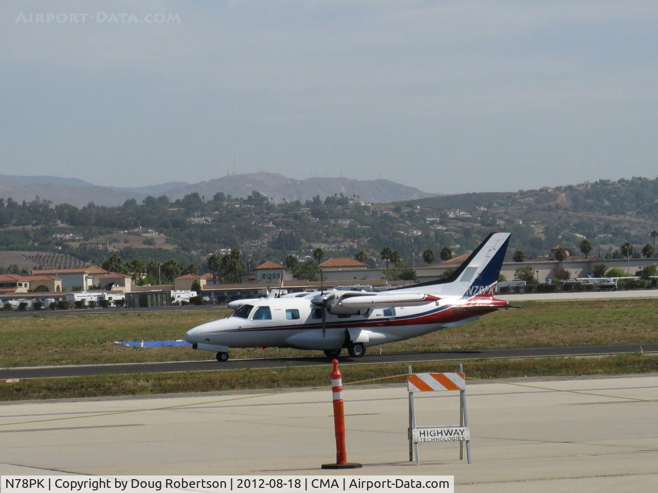 N78PK, 1981 Mitsubishi MU-2B-60 Marquise C/N 1522SA, 1981 Mitsubishi MU-2-60 MARQUISE, two Garrett AiResearch TPE331-10-501M Turboprops flat rated at 715 shp each, four-blade full feathering revers. pitch CS props, pressurized, max cruise 308 kts-355 mph, taxi