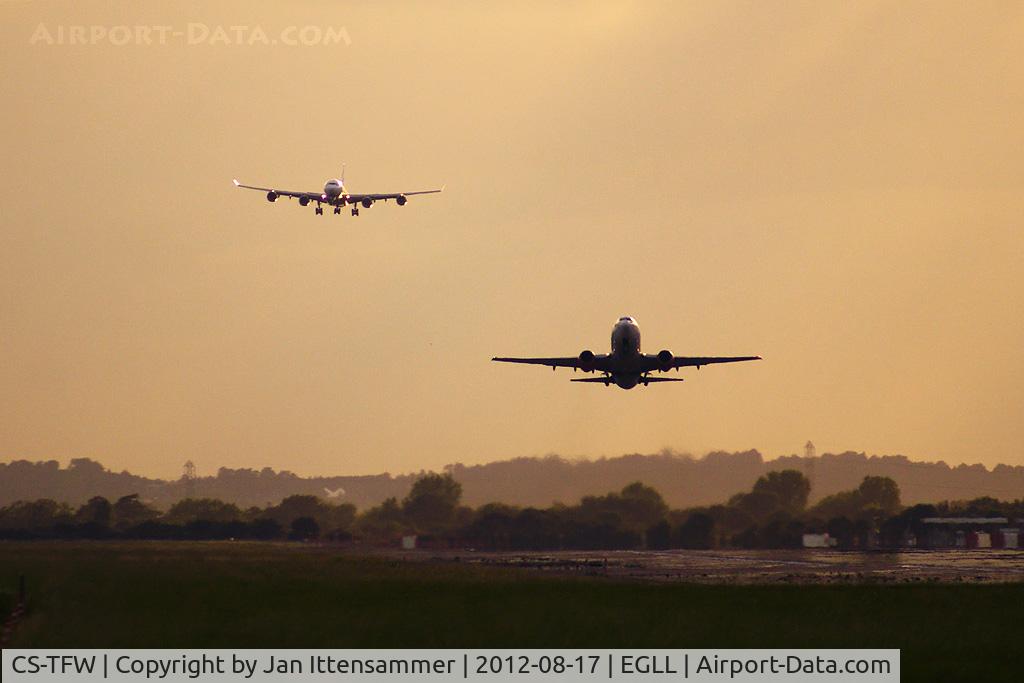 CS-TFW, 2008 Airbus A340-542 C/N 910, CS-TFW @ EGLL