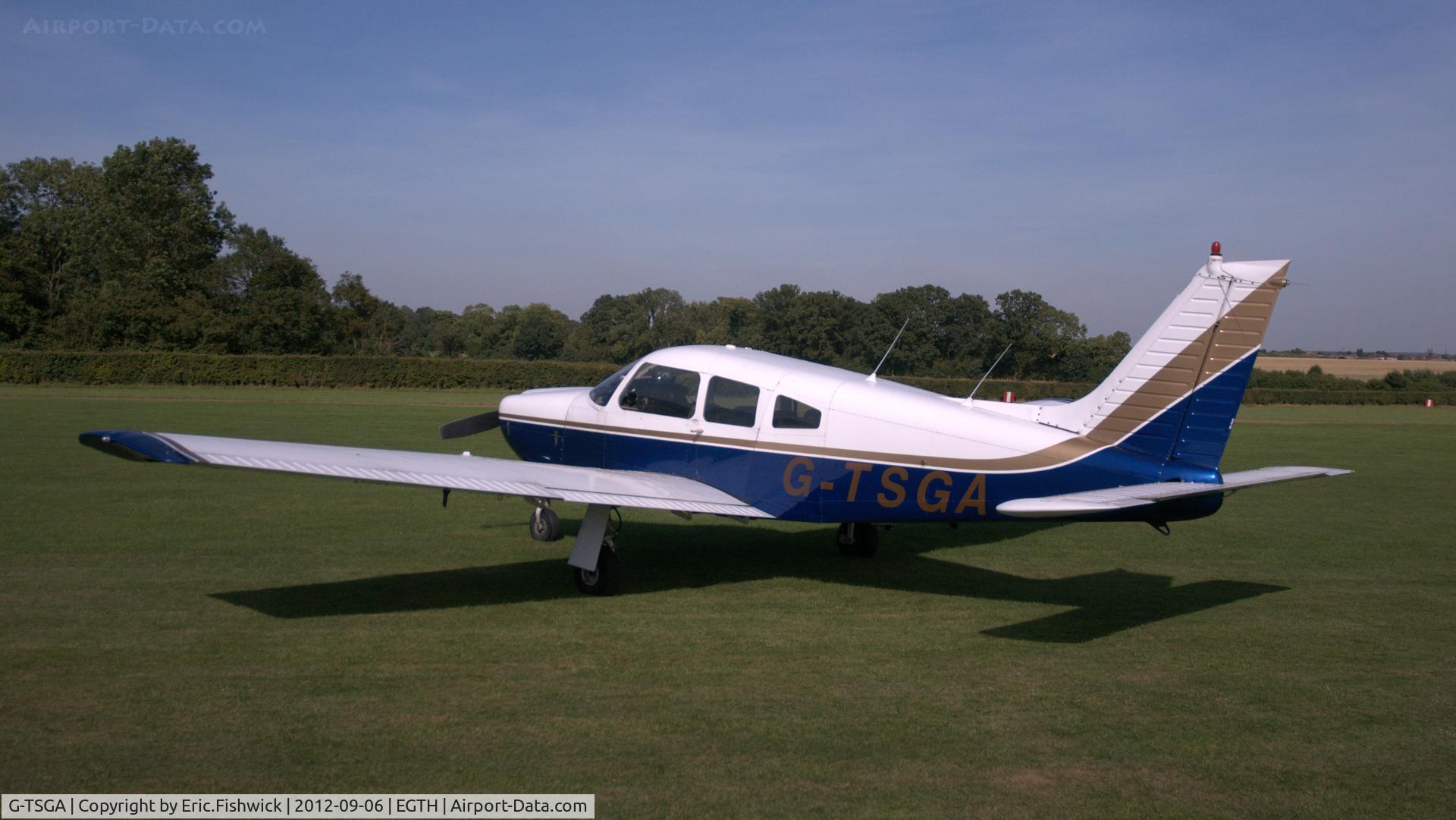G-TSGA, 1977 Piper PA-28R-201 Cherokee Arrow III C/N 28R-7737082, 1. G-TSGA at Shuttleworth (Old Warden) Aerodrome.
