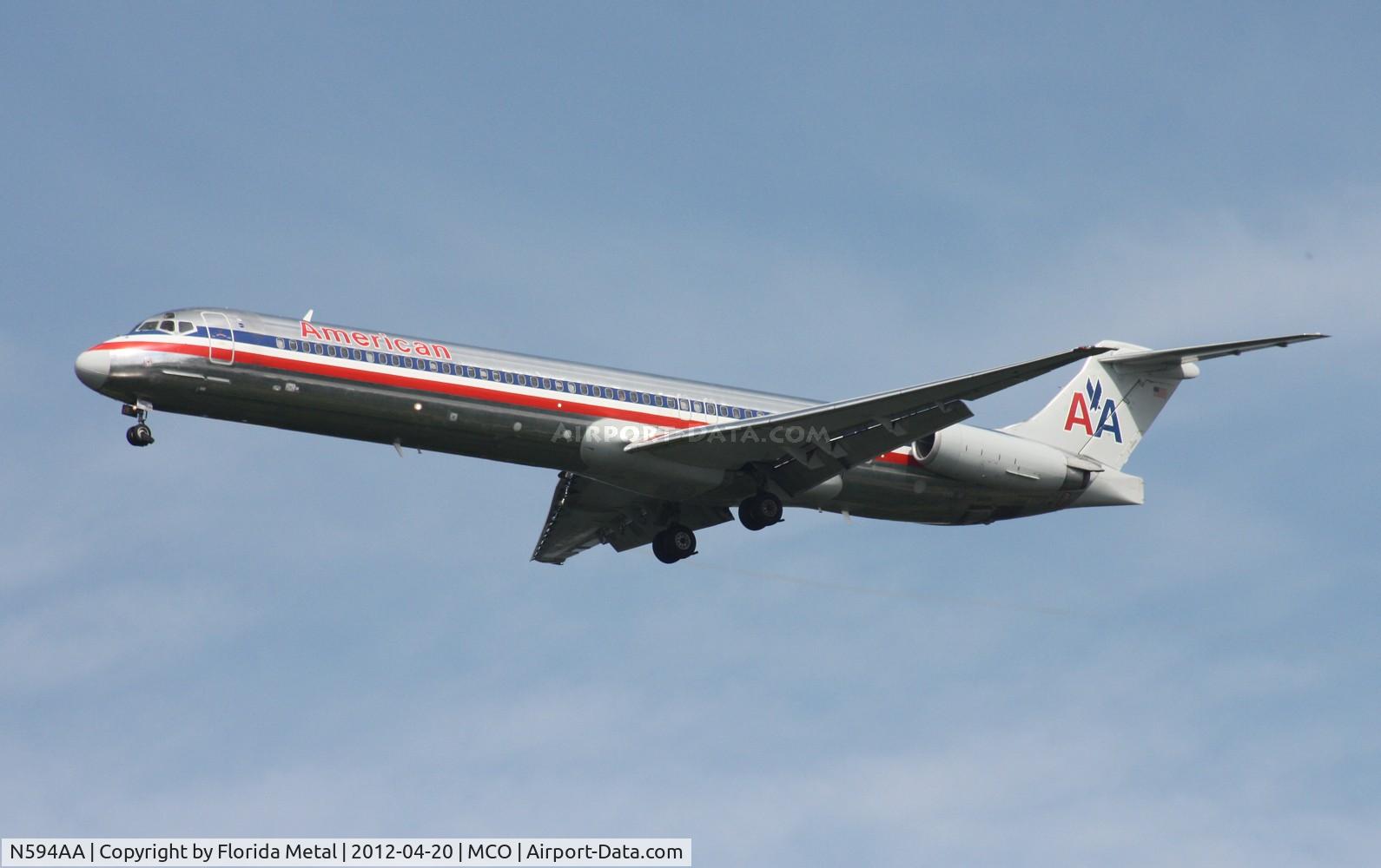 N594AA, 1992 McDonnell Douglas MD-83 (DC-9-83) C/N 53284, American MD-83