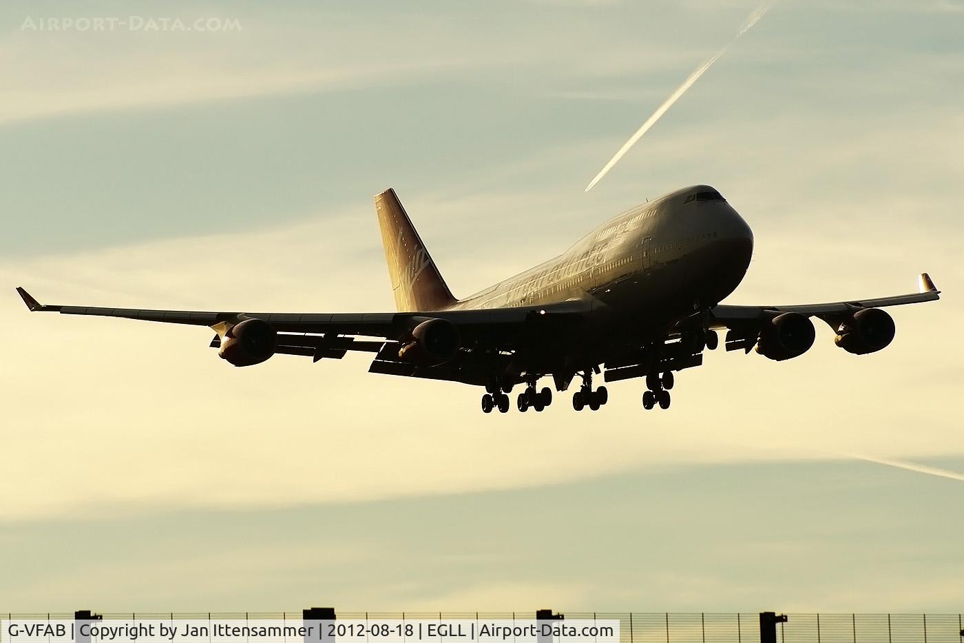 G-VFAB, 1994 Boeing 747-4Q8 C/N 24958, G-VFAB @ EGLL