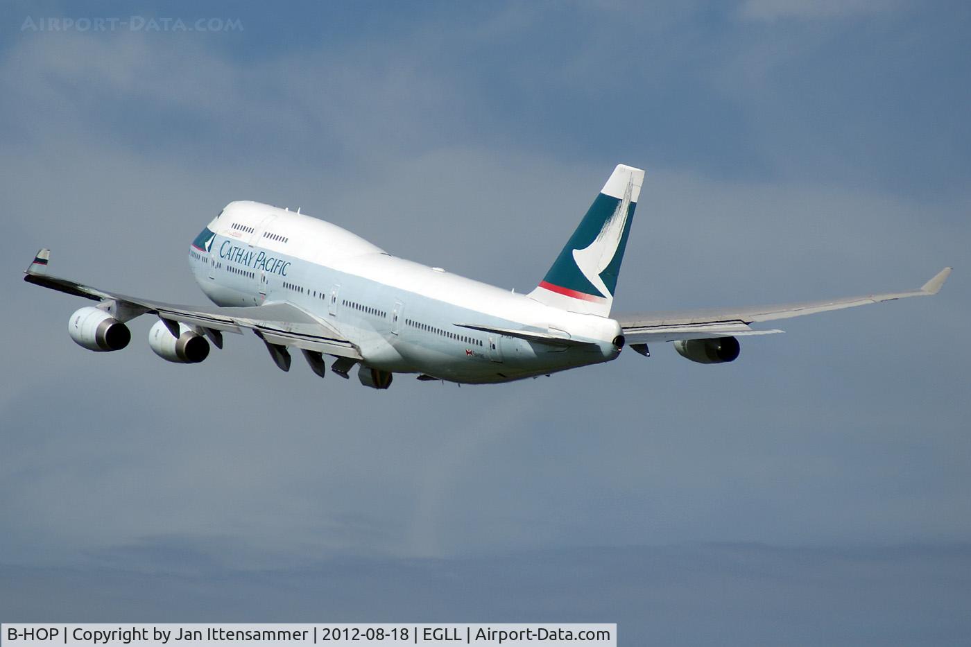 B-HOP, 1989 Boeing 747-467 C/N 23815, B-HOP @ EGLL