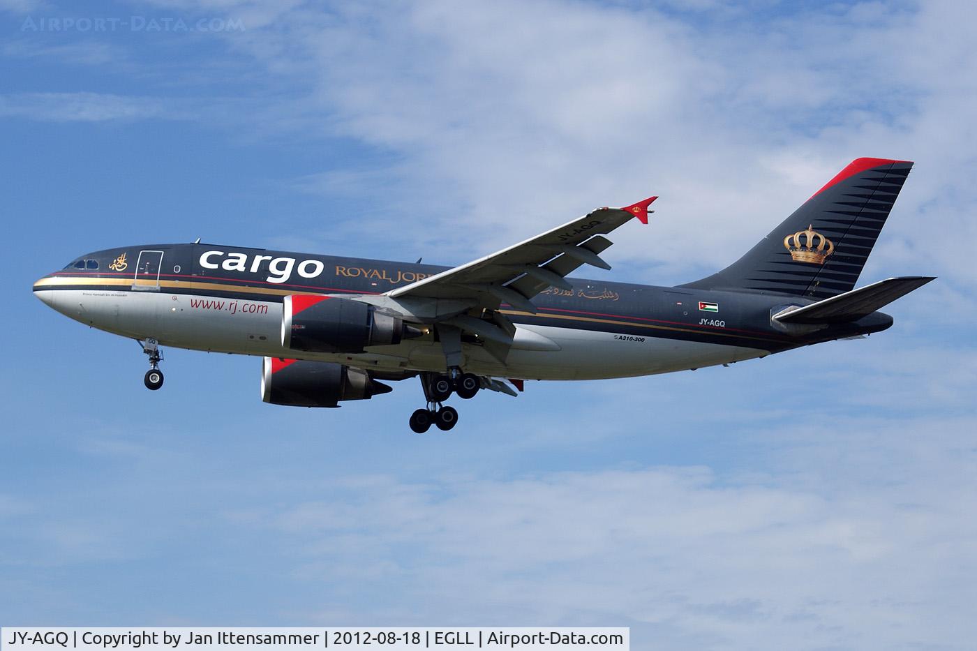 JY-AGQ, 1987 Airbus A310-304F C/N 445, JY-AGQ @ EGLL