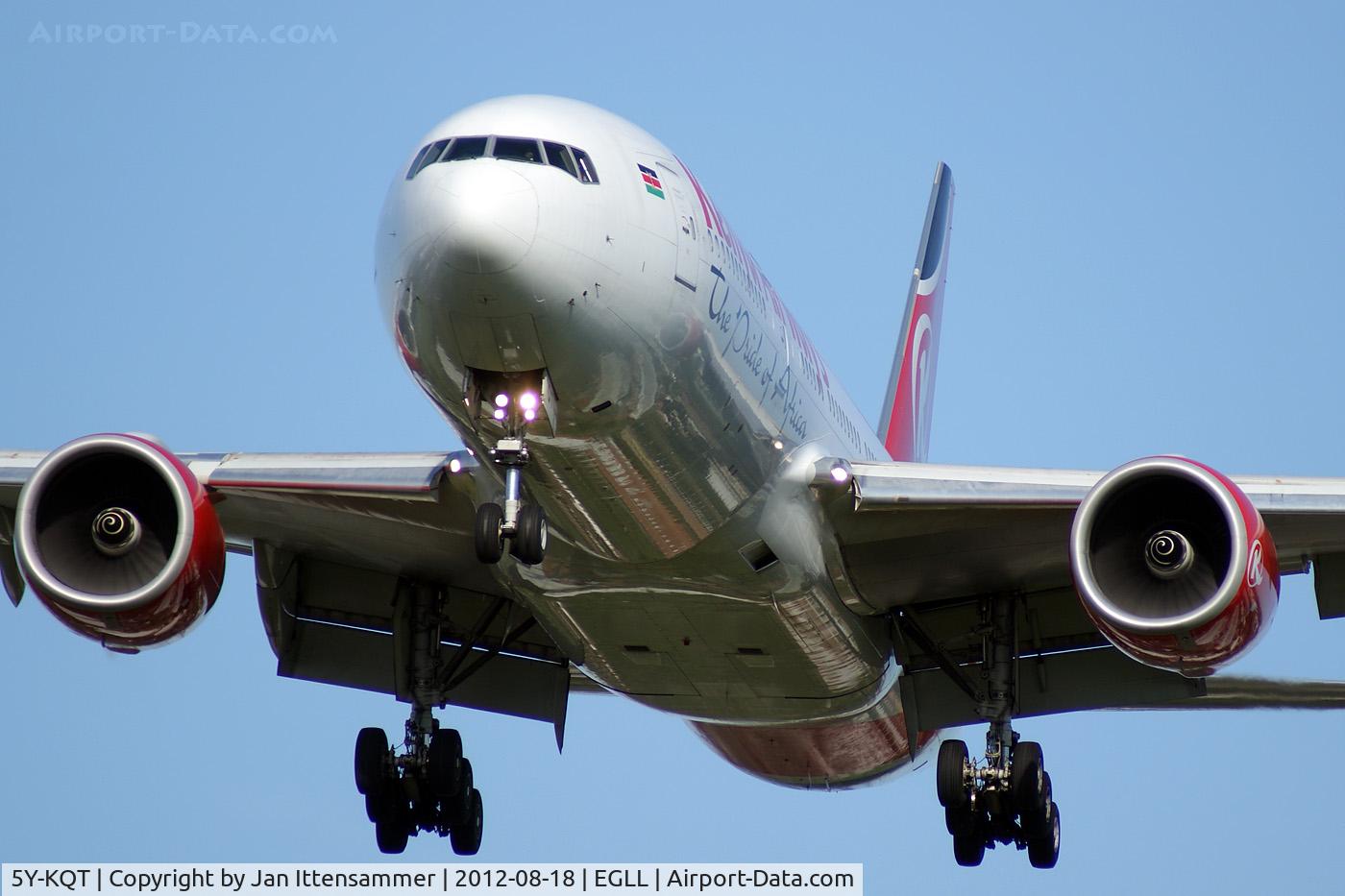 5Y-KQT, 2005 Boeing 777-2U8/ER C/N 33682, 5Y-KQT Q EGLL