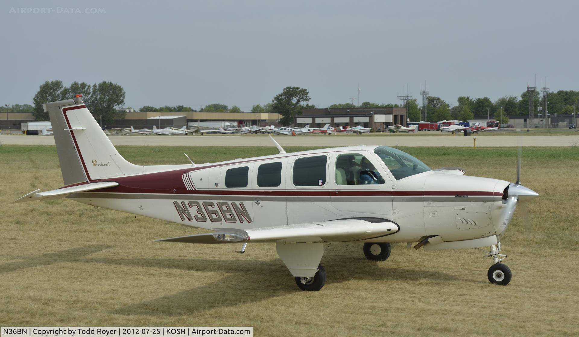 N36BN, 1977 Beech A36 Bonanza 36 C/N E-1058, Airventure 2012
