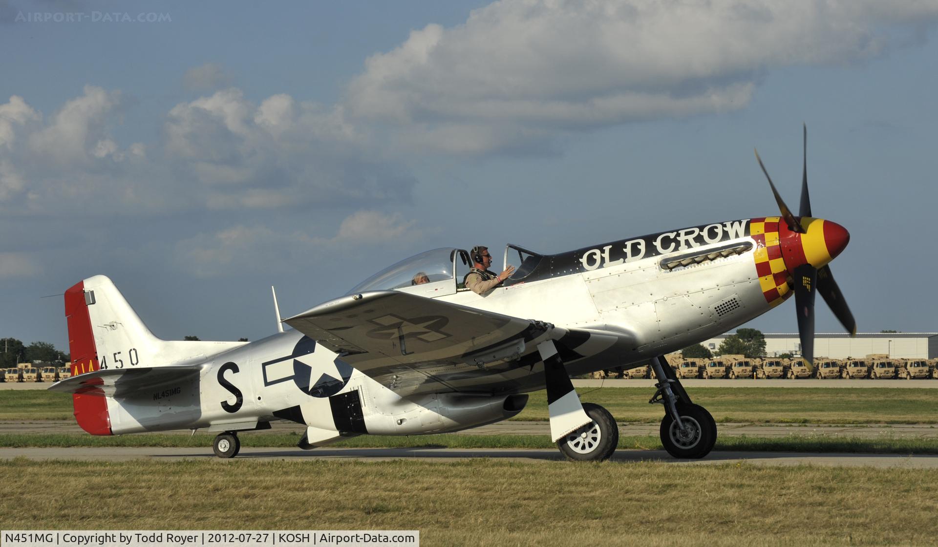 N451MG, 1944 North American P-51D Mustang C/N 44-74774, Airventure 2012