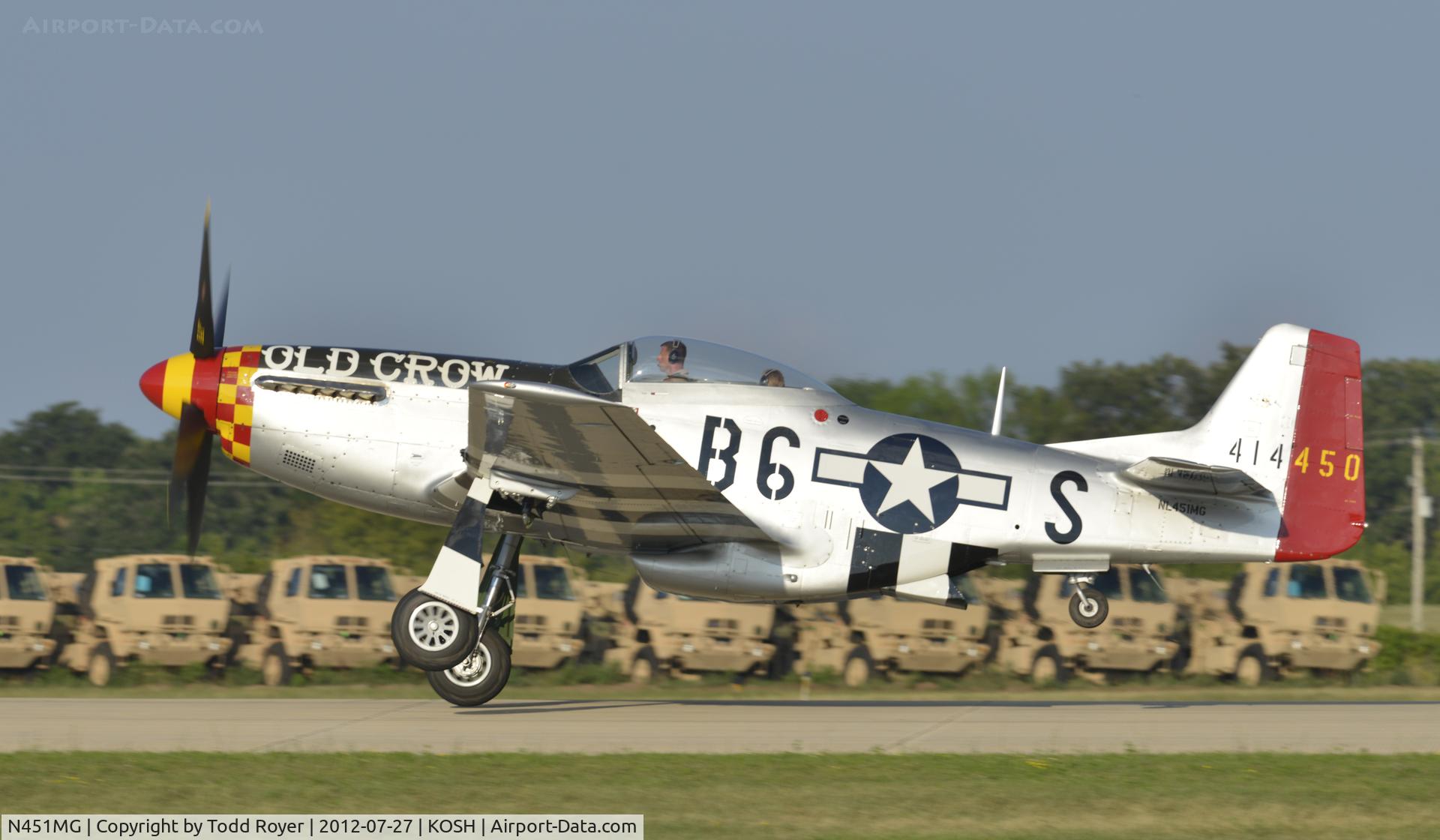 N451MG, 1944 North American P-51D Mustang C/N 44-74774, Airventure 2012