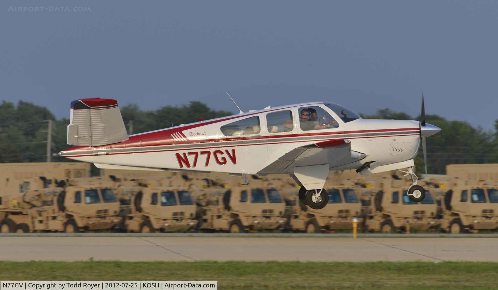 N77GV, 1964 Beech S35 Bonanza C/N D-7693, Airventure 2012