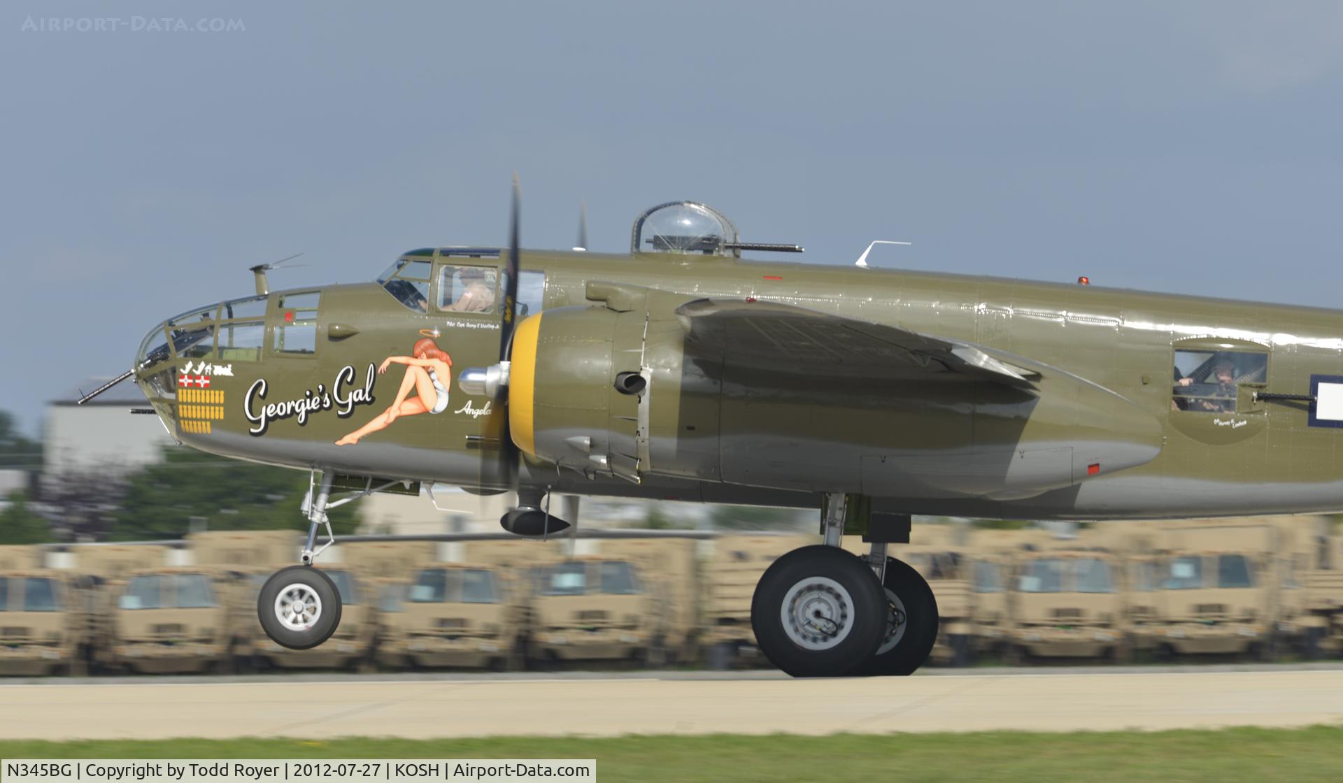 N345BG, 1944 North American TB-25N Mitchell C/N 108-47531, Airventure 2012