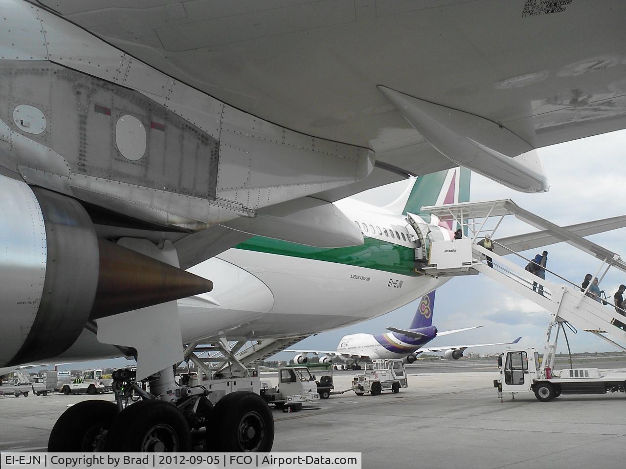 EI-EJN, 2012 Airbus A330-202 C/N 1313, AZ0609 shortly after landing