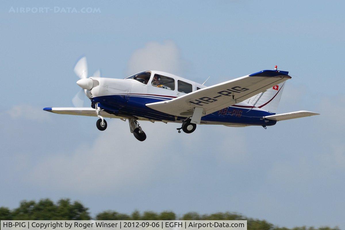 HB-PIG, 1978 Piper PA-28R-201 Cherokee Arrow III C/N 28R-7837261, Visiting Piper Arrow III.