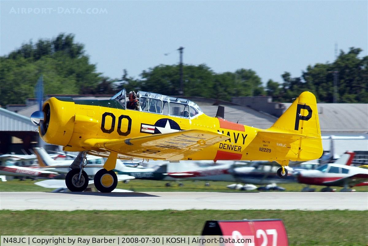 N48JC, North American AT-6G Texan Texan C/N 121-43192, North American T-6G Texan [SA-060] Oshkosh - Wittman Regional~N 30/07/2008